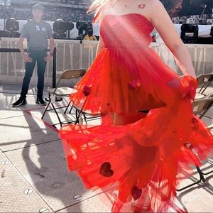 THE ERAS TOUR Taylor Swift Inspired Red Dress/COSTUME IBYTAM